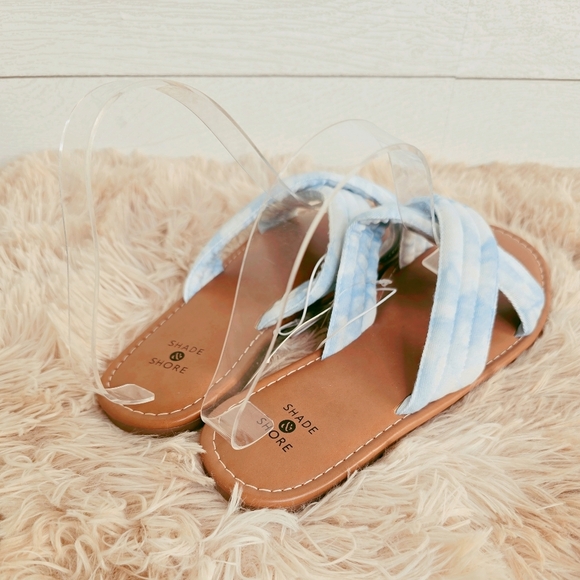 SHADE & SHORE | LIGHT BLUE CLOUD SANDELS - NWT - Picture 4 of 5